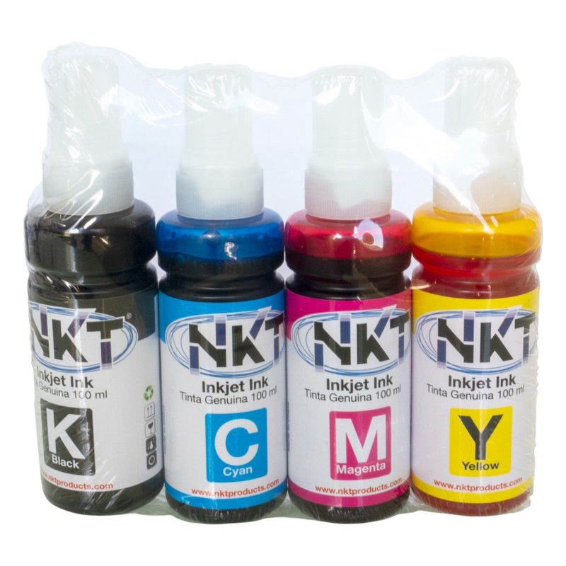Tinta NKT 100ml para Epson 664 en Pack de 4 Colores