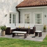 Set Esquinero de Sofá para Jardín Ontario