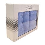 Set Tertio de 2 Toallas de Mano y Baño Color Azul