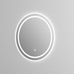 Espejo LED Ovalado 80 x 60 cm con Luz Táctil