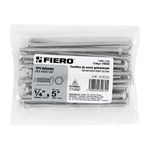 Tornillos Tipo Máquina de 1/4 x 5 plg Acero Galvanizado en Bolsa de 25 Pzas