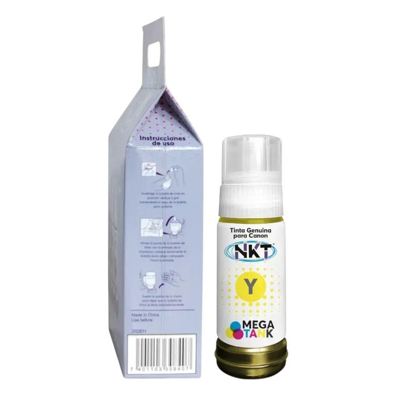 Tinta Dye NKT 70 Ml en Pack de 4 Colores