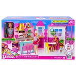 Kit De Restaurante Con Muñeca Cocinando A La Parrilla - Barbie