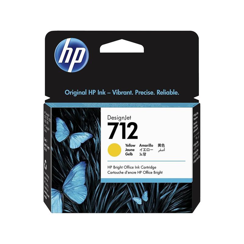 Cartucho de Tinta Amarillo Original DesignJet HP 712 de 29 Ml