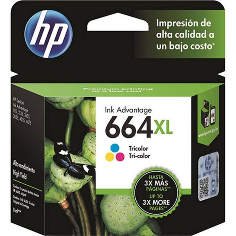 Cartucho de Tinta 664XL Tricolor Original