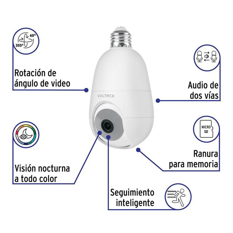 Cámara Wi‑Fi 4 MP con Funciones Inteligentes y Visión Nocturna a Color