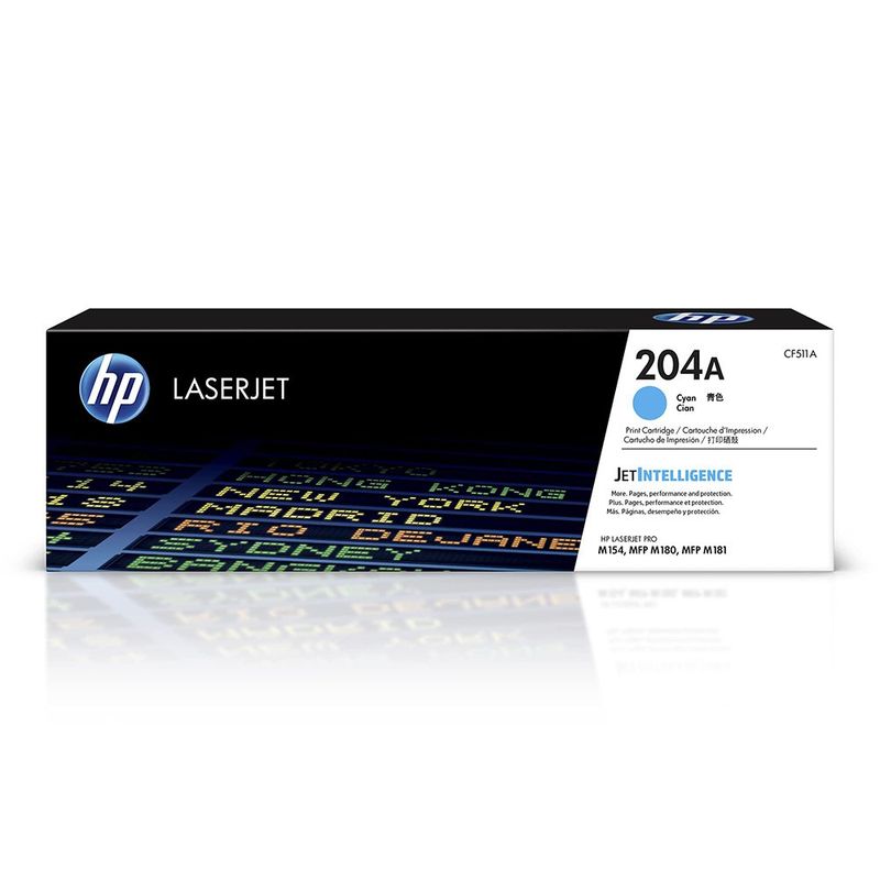 Tóner Original LaserJet HP 204A Cian