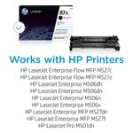 Tóner Original LaserJet HP 87A C Negro