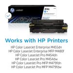 Tóner Original HP 414X LaserJet Alto Rendimiento Cian