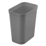 Basurero Rectangular de 10 L Color Gris Plomo