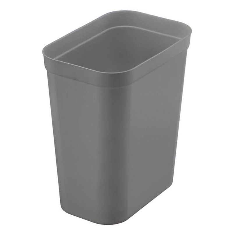 Basurero Rectangular de 10 L Color Gris Plomo