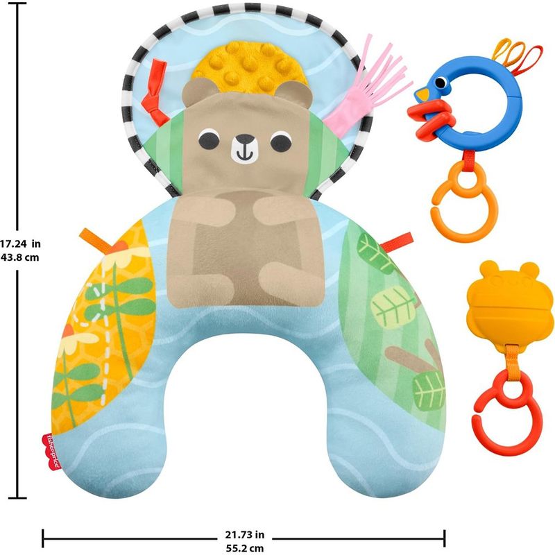 Almohada Aventuras Sensoriales para Bebé con Mordedor y Sonajero