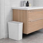 Basurero Rectangular de 10 L Color Blanco