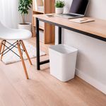 Basurero Rectangular de 10 L Color Blanco