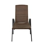 Silla Asoleadora Café Reclinable para Exterior