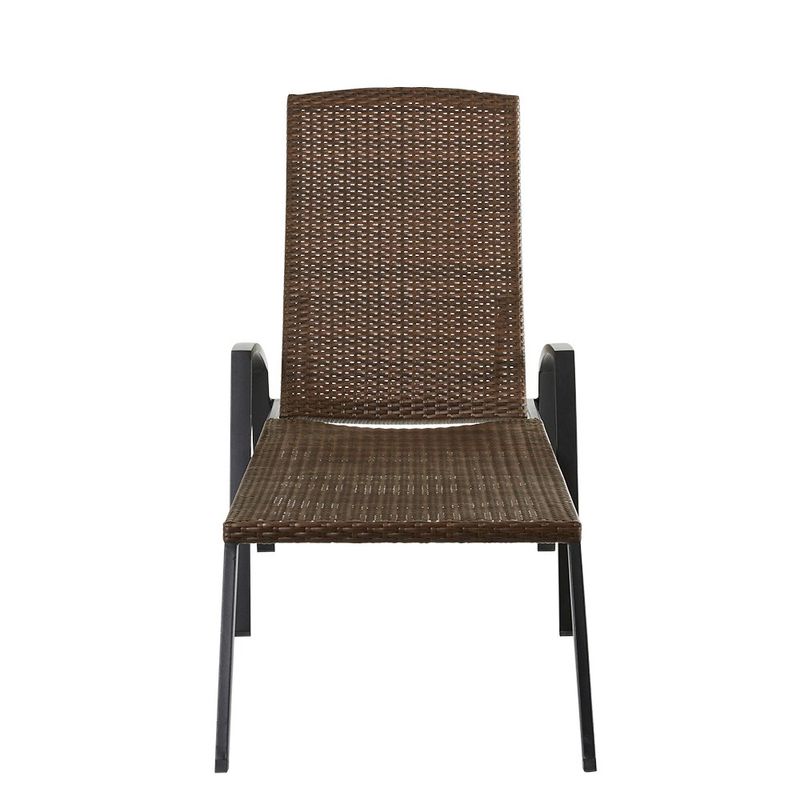Silla Asoleadora Café Reclinable para Exterior