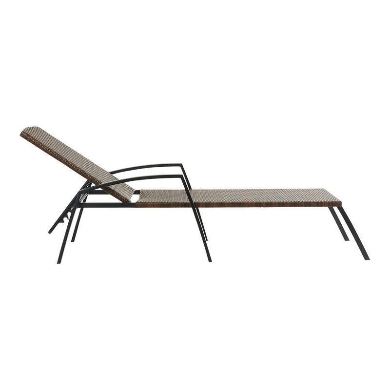 Silla Asoleadora Café Reclinable para Exterior