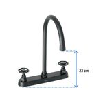 Mezcladora para Cocina Tubig Negro Mate de Maneral Redondo