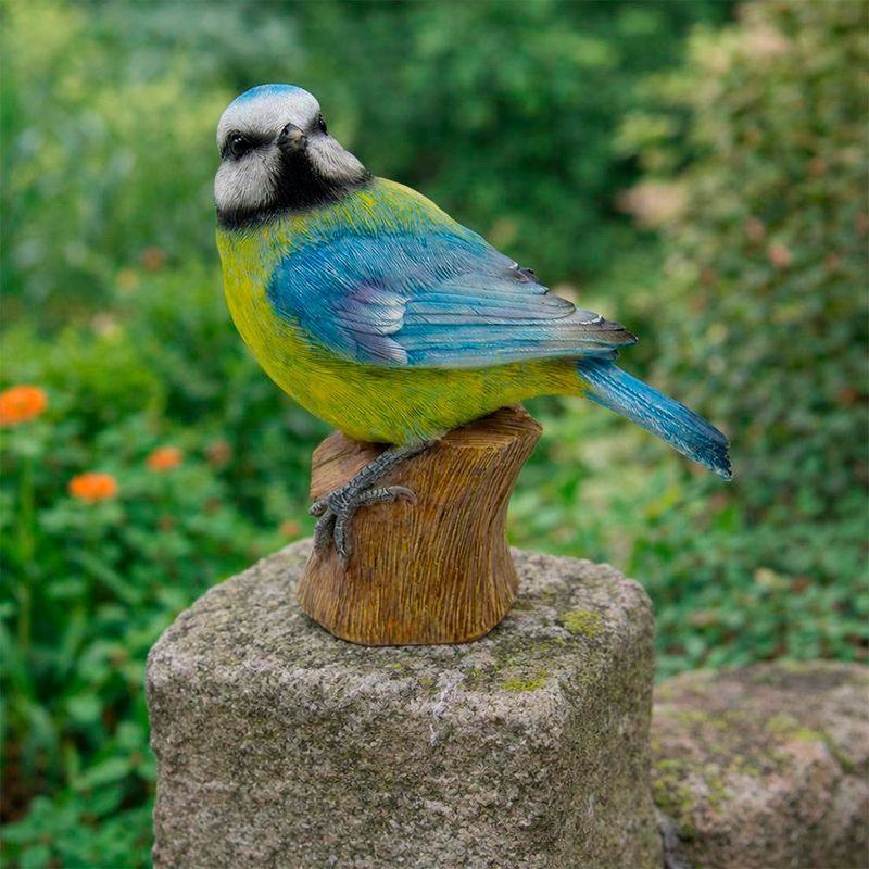 Figura Decorativa de Pájaro Herrerillo para Jardín