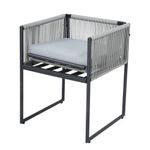 Set de Jardín Compass de Acero para 4 Personas Color Gris