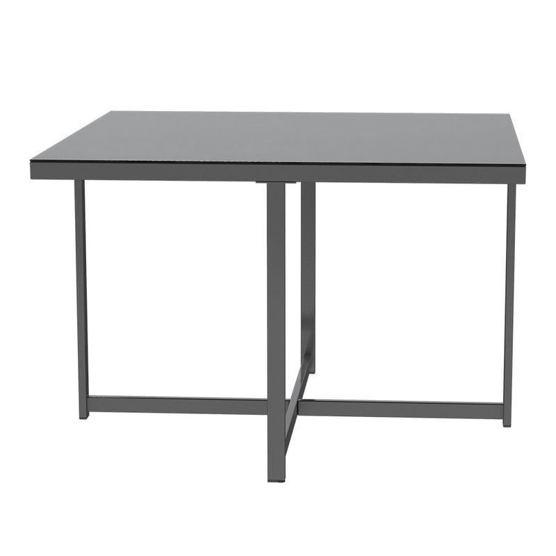 Set de Jardín Compass de Acero para 4 Personas Color Gris