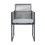 Set de Jardín Compass de Acero para 4 Personas Color Gris