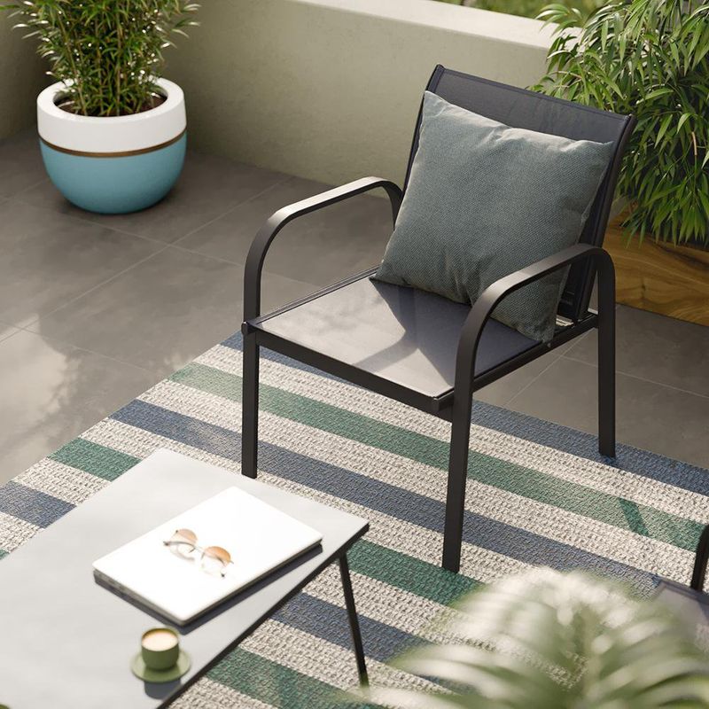 Set de Sala para Jardín Beo para 4 Personas Color Gris