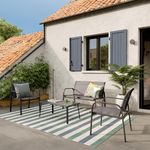 Set de Sala para Jardín Beo para 4 Personas Color Gris