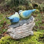 Figura Decorativa Welcome con Pájaros para Jardín