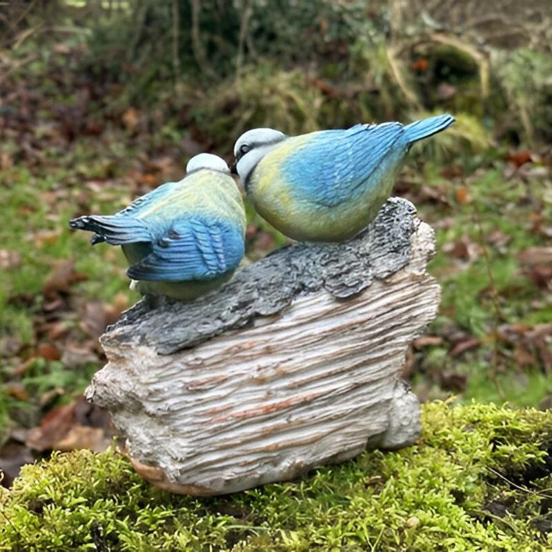 Figura Decorativa Welcome con Pájaros para Jardín