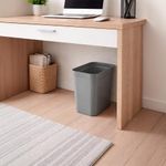 Basurero Rectangular de 10 L Color Gris Plomo