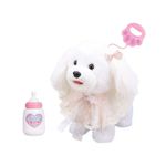 Cachorro de Peluche Camina Conmigo Color Blanco