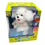 Cachorro de Peluche Camina Conmigo Color Blanco