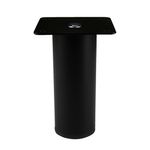 Pata para Mueble Cilíndrica Color Negro de 100 Mm