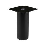 Pata para Mueble Cilíndrica Color Negro de 100 Mm