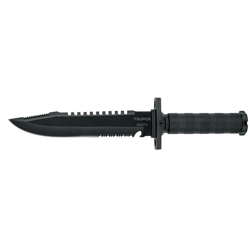 Cuchillo Táctico Negro de 8 Plg