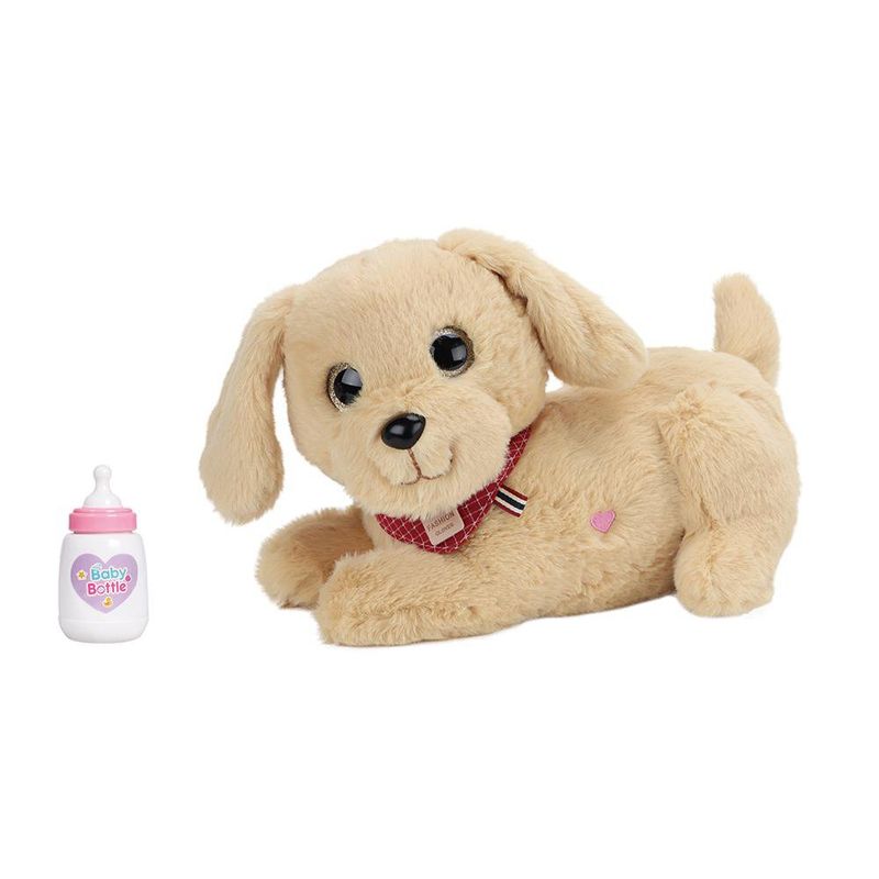 Perrita de Peluche Interactiva con Cachorros y Accesorios