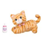 Gato de Peluche Interactivo con Accesorios Color Naranja