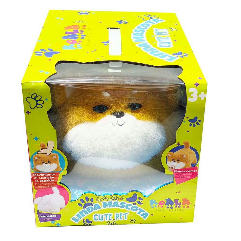 Cachorro de Peluche Interactivo con Movimiento Color Café