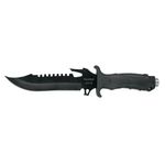 Cuchillo Táctico Negro de 12 Plg