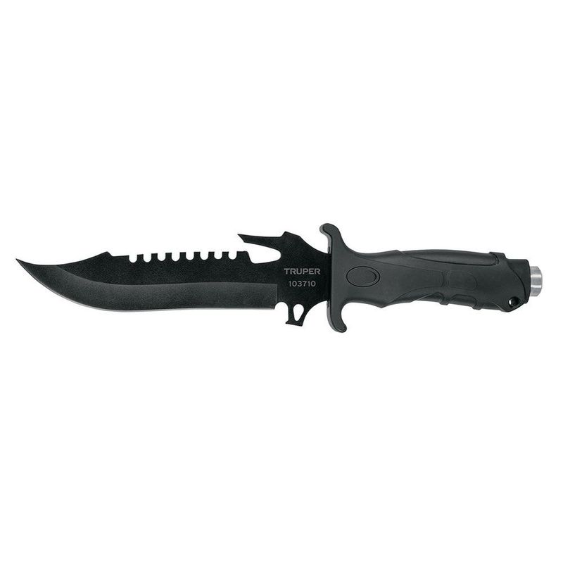 Cuchillo Táctico Negro de 12 Plg