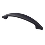 Jalador Plástico para Puertas y Muebles Color Negro de 128 Mm