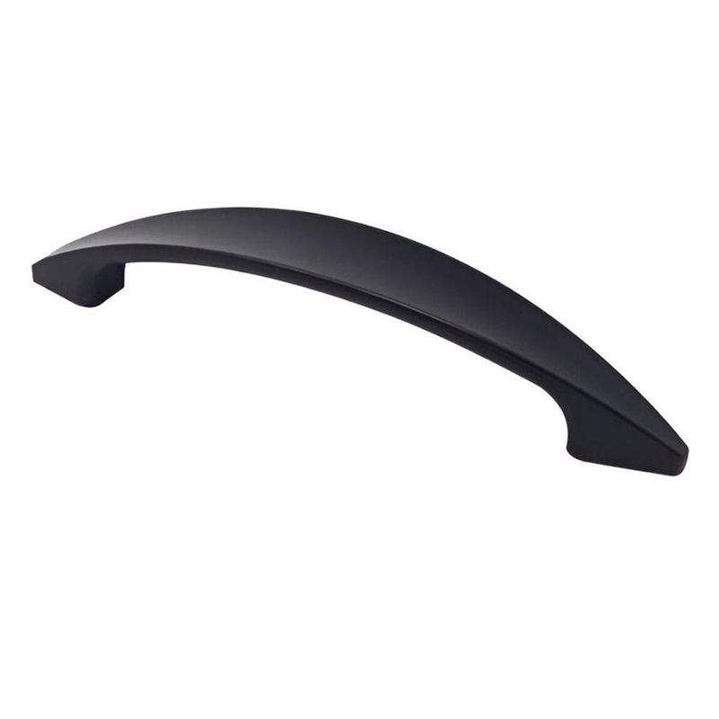 Jalador Plástico para Puertas y Muebles Color Negro de 128 Mm