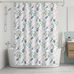 Cortina de Baño Cresswind Luxury de 14 Piezas con Ganchos Roller