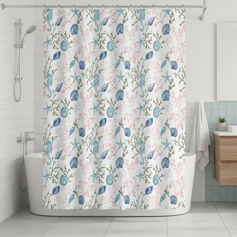 Cortina de Baño Cresswind Luxury de 14 Piezas con Ganchos Roller