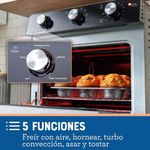 Horno con Freidora de Aire Oster de 22 L y Revestimiento Antiadherente