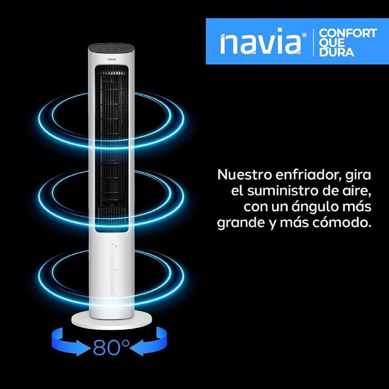 Enfriador de Aire de 4 L Navia 3 en 1 de 101 cm