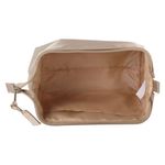 Cosmetiquera Tipo Neceser con Cierre Color Beige