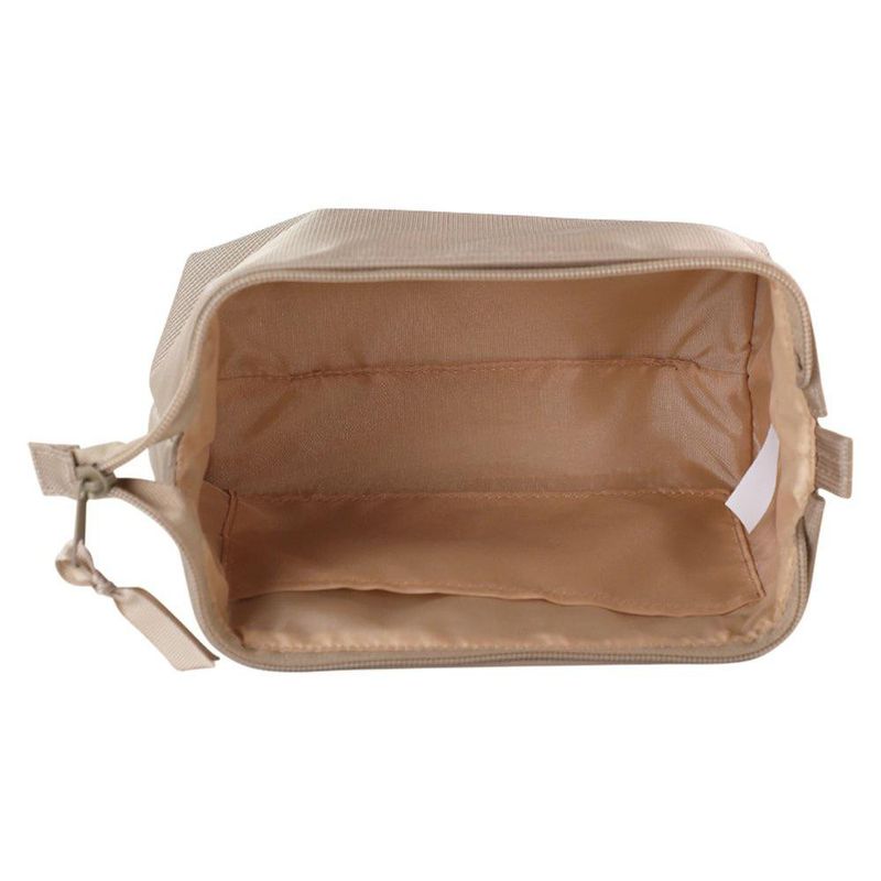 Cosmetiquera Tipo Neceser con Cierre Color Beige