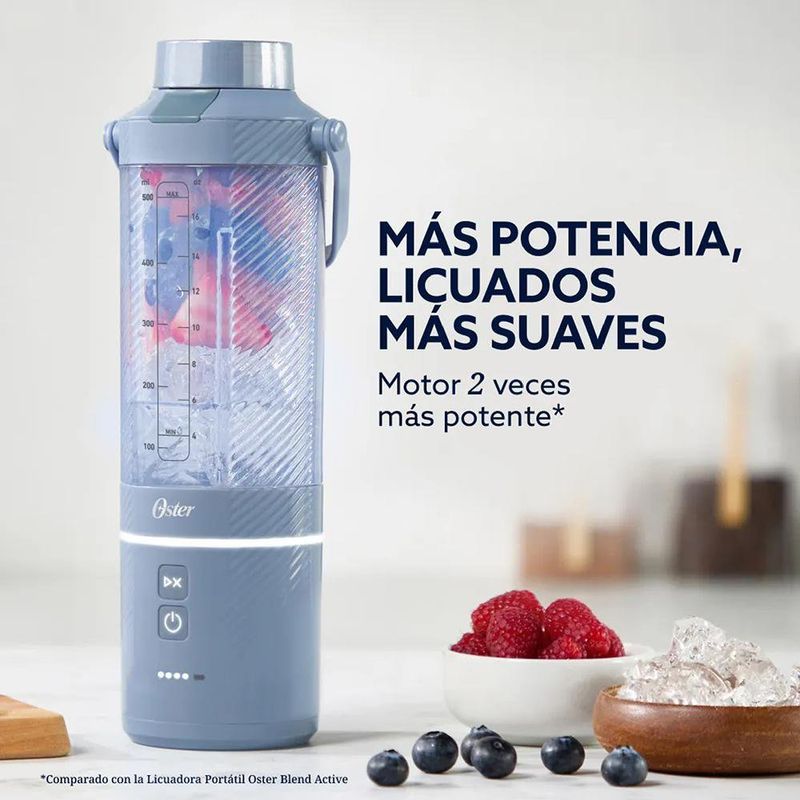 Licuadora Portátil Oster GoMAX de 590 ml Color Azul